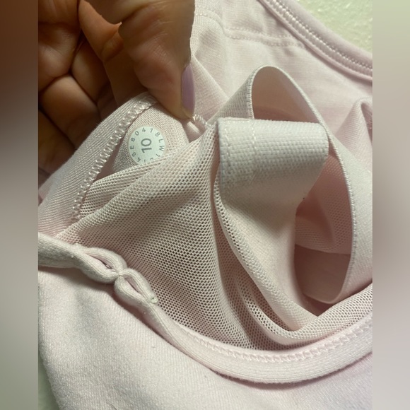 Lululemon Power Y tank baby pink color style W1447S - Picture 10 of 10